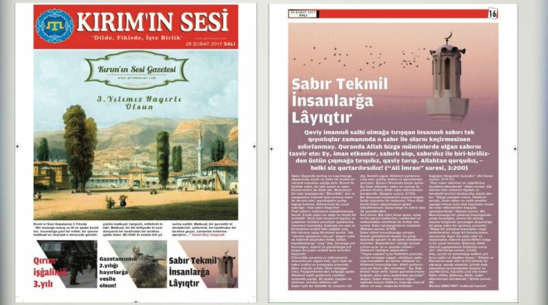 Kırım’ın Sesi Gazetesi Yayın Hayatında