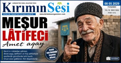 Qırım Tatar medeniyetiniñ ve folklorınıñ eñ parlaq simalarından biri, hazırcevaplığı ve keskin zekâsıyla tanınğan meşur lâtifeci Amet aqaydır.