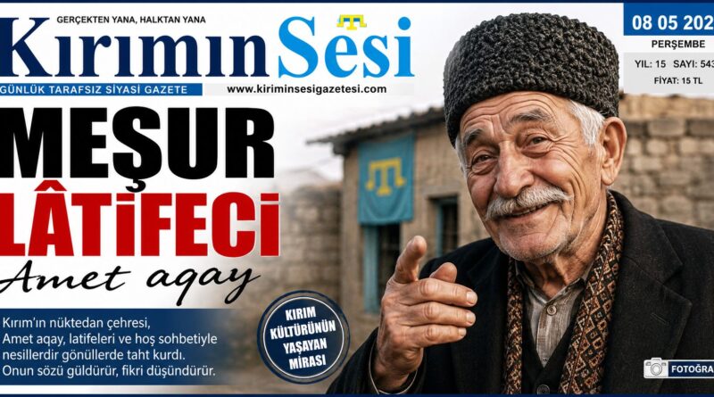 Qırım Tatar medeniyetiniñ ve folklorınıñ eñ parlaq simalarından biri, hazırcevaplığı ve keskin zekâsıyla tanınğan meşur lâtifeci Amet aqaydır.