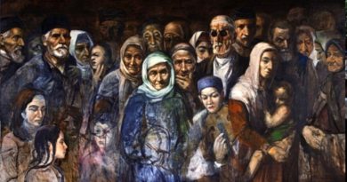 Ressam Rustem Emin - " Gecmis ve gelegek araliginda..." 107/200 yagli boya 1994