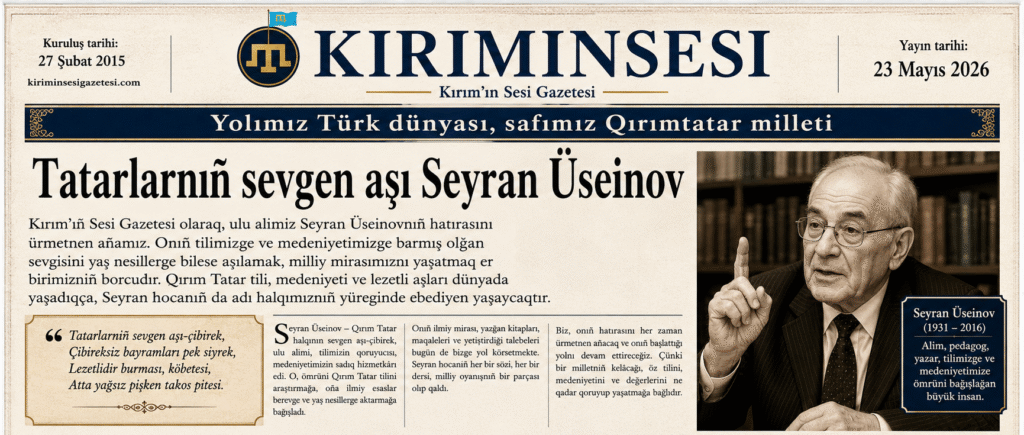 Seyran Üseinov çibörek