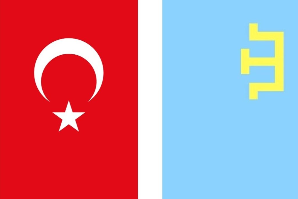 kırım tatar bayrak - türk bayrağı