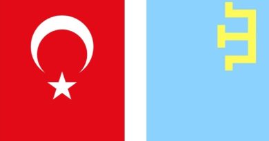 kırım tatar bayrak - türk bayrağı