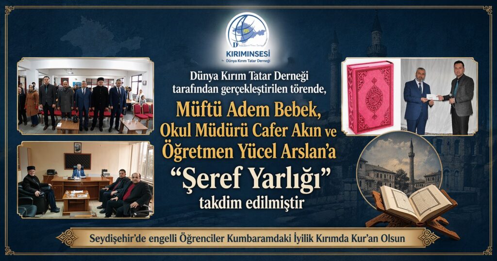 dünya kırım tatar derneği Mustafa Sarıkamuş