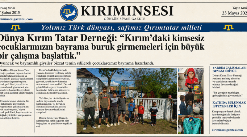 Dernek yetkilileri, Kırım Tatar halkının her zaman yanında olmaya devam edeceklerini belirterek destek veren tüm hayırseverlere teşekkürlerini iletti.
