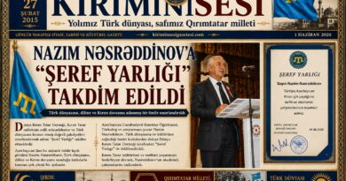 Azerbaycandan Nazım Nasreddinov'a Şeref Yarlığı