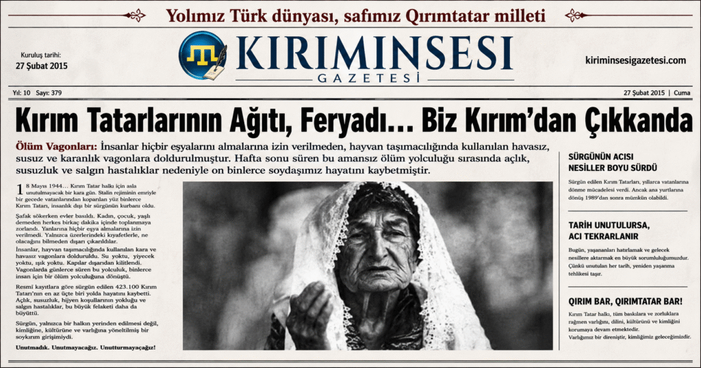 Biz kırımdan çıkkanda 18 Mayıs 1944