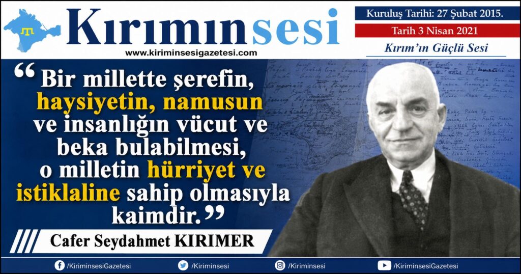Cafer Seydahmet Kirimer - Kırımınsesi Gazetesi