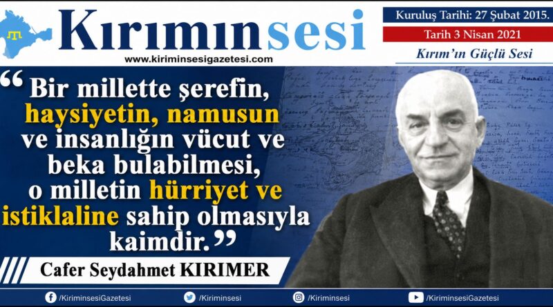 Cafer Seydahmet Kirimer - Kırımınsesi Gazetesi