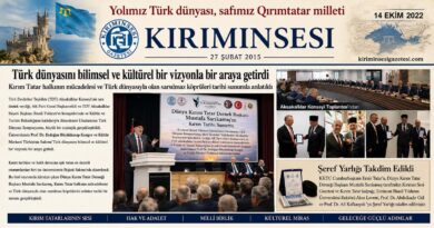 Dünya Kırım Tatar Derneği Başkanı Mustafa Sarıkamış tarafından, Kuzey Kıbrıs Türk Cumhuriyeti (KKTC) Cumhurbaşkanı Ersin Tatar’a Kırım'ın Sesi Gazetesi ve geleneksel Kırım Tatar kalpağı takdim etti.