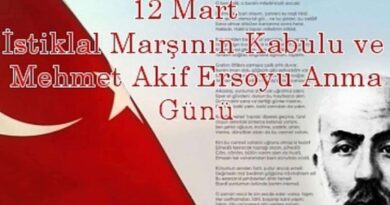 İstiklal Marşı Mehmet Akif Ersoy
