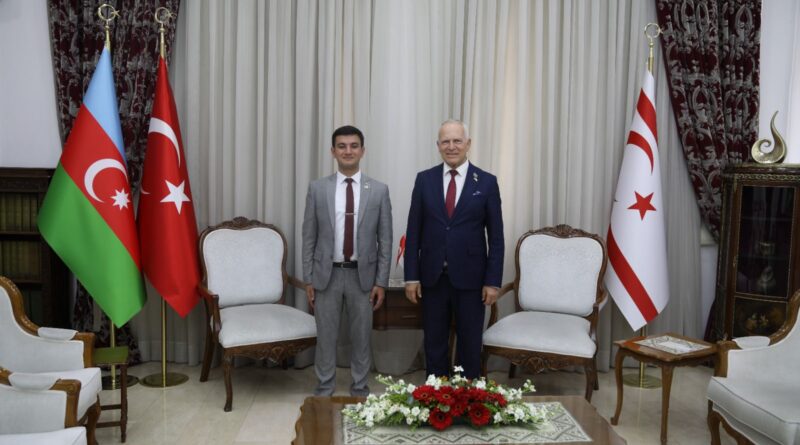Ebedi Birlik Başkanı Şahin Aliyev, Kuzey Kıbrıs Türk Cumhuriyeti Cumhuriyet Meclisi Başkanı Zorlu Töre ile görüştü