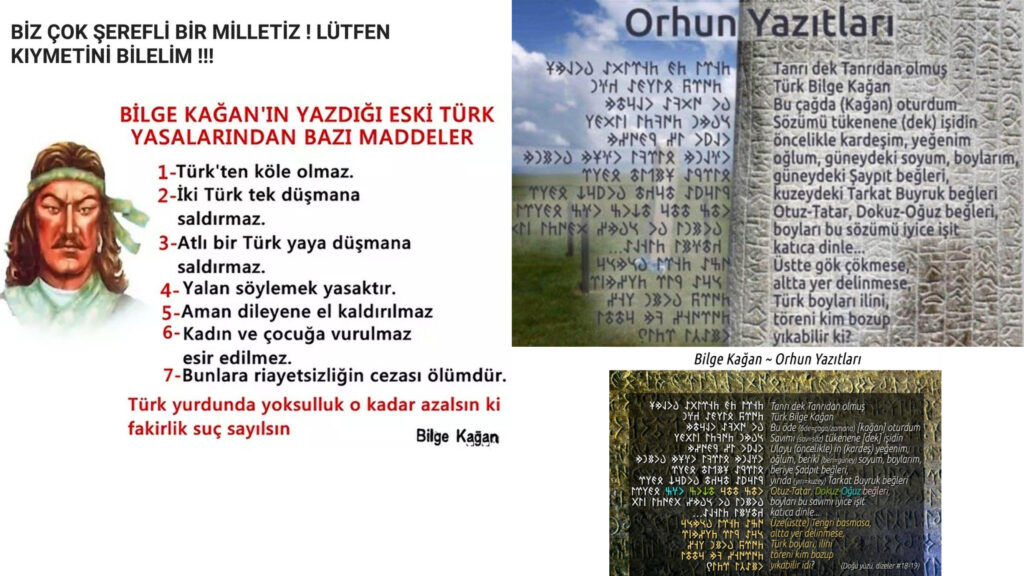 bilge kağan - orhun yazıtları