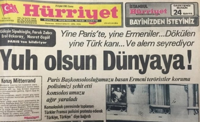 Ermeni Terör Örgütü ASALA elemanları tarafından 24 Eylül 1981 günü Türkiye Cumhuriyeti Paris Başkonsolosluğu'na Silahlı Saldırı Düzenlemiştir.