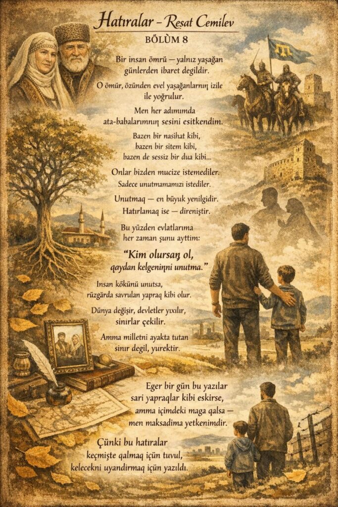 Reşat Cemilev - Hatıralar