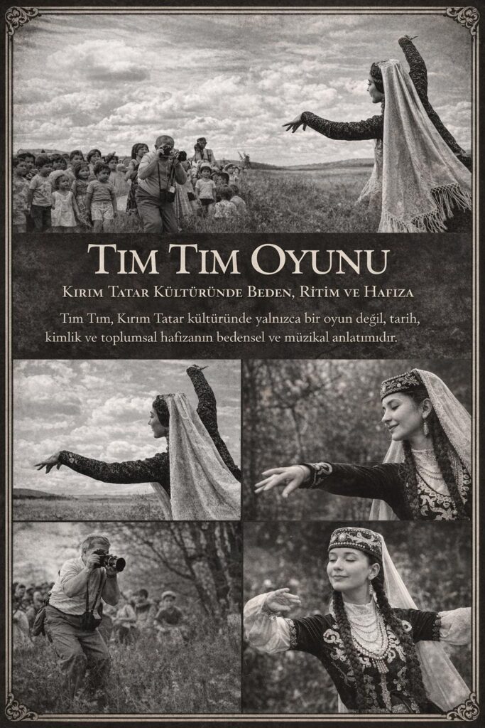 El ve Avuç Figürleri Tım Tım Oyunu’nun ayırt edici unsuru el temelli ritmik figürlerdir: Avuç içi avuç dışı geçişleri Parmak uçlarıyla hafif vurma Avuç–diz–avuç sıralı kombinasyonları Bu figürler: Rastgele değildir Önceden öğrenilmiş kalıplara dayanır Ritim bozulduğunda oyun anlamını kaybeder