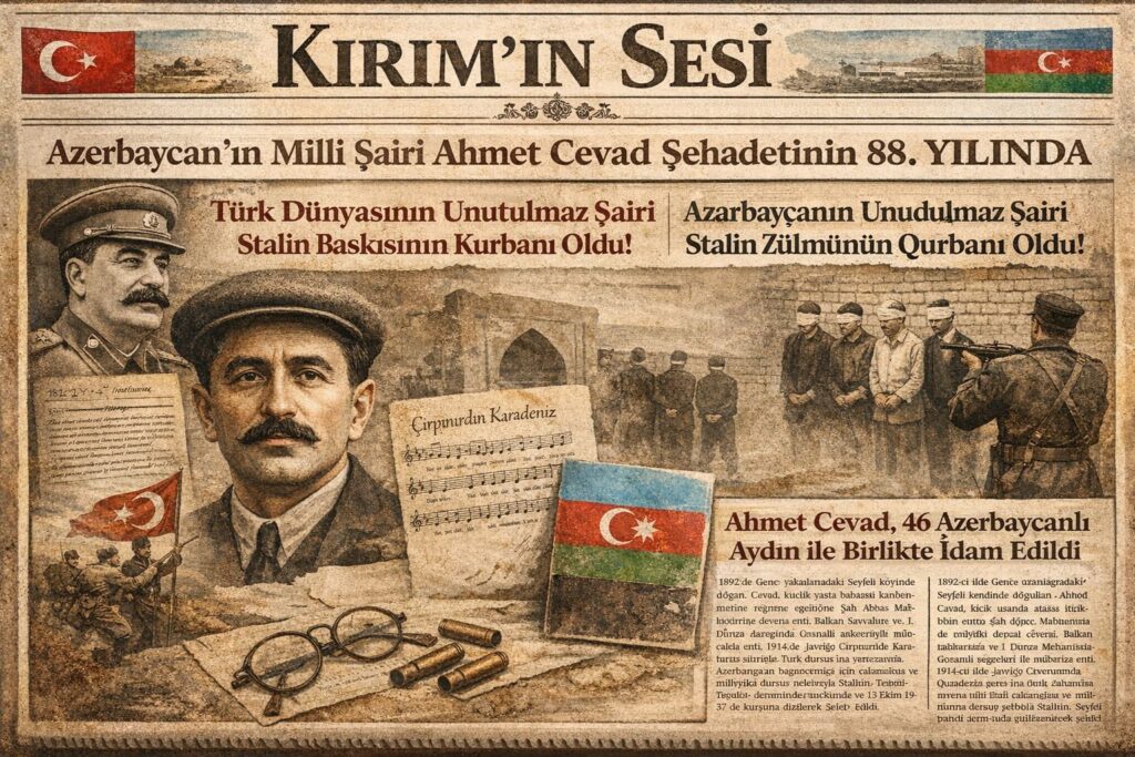Ahmet Cevad 2 Ekim 1937 tarihinde  15 dakikalık bir seyyar mahkeme yargılaması sonucunda idama mahkûm edildi, 13 Ekim 1937 gecesi çok sayıda aydınla birlikte kurşuna dizilerek infaz edildi