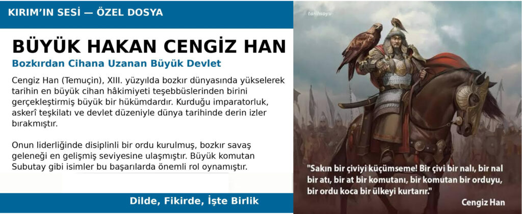 cengiz han - kırımınsesi gazetesi