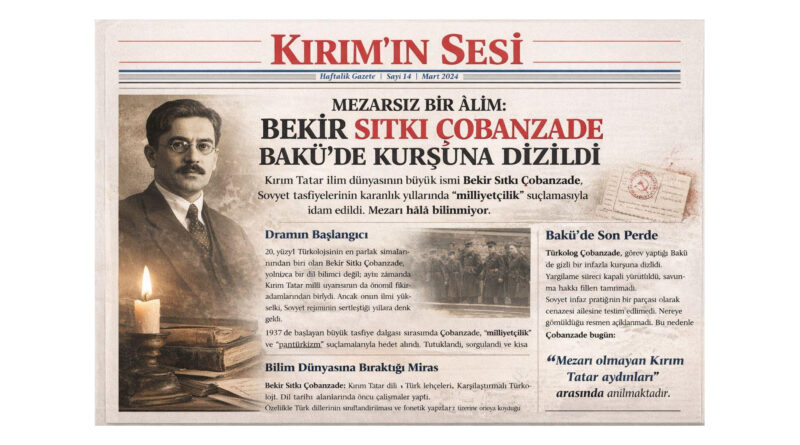Mezarsız Bir Âlim: Bekir Sıtkı Çobanzade Bakü’de Kurşuna Dizildi
