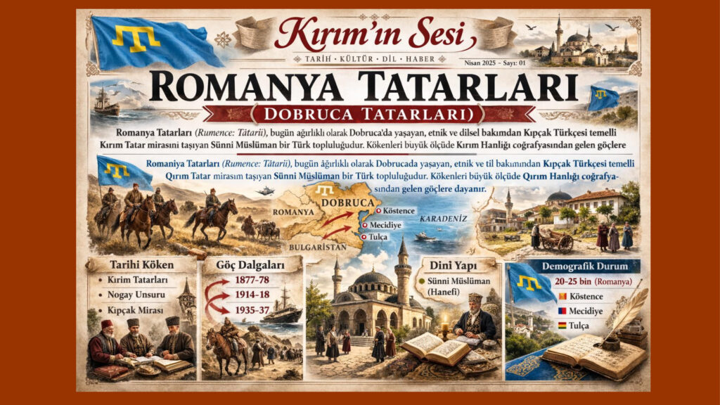 Romanya Tatarları büyük ölçüde: Sünni (Hanefî) Müslümandır. Osmanlı mirası kurumlar: camiler medreseler vakıflar kimliğin korunmasında tarihsel rol oynamıştır.