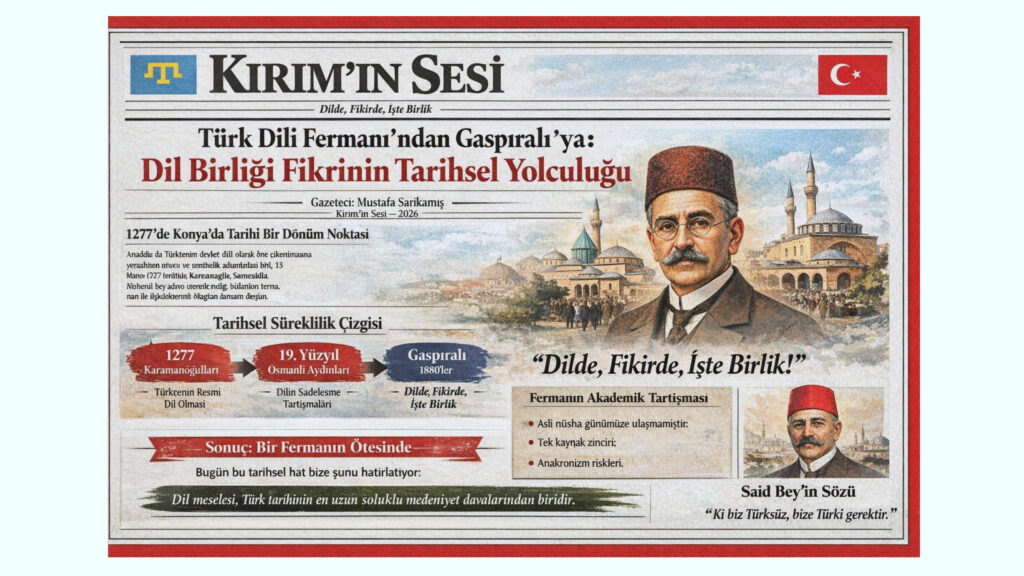 Türk Dili Fermanı’ndan Gaspıralı’ya: Dil Birliği Fikrinin Tarihsel Sürekliliği