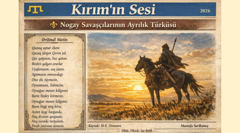 Nogay savaşçı kültüründe seferin yalnızca askerî bir hareket olmadığını; geride kalanlar için de ağır bir imtihan sayıldığını gösterir. Yiğitler canlarını ortaya koyarken, sevdiklerinden bekledikleri en büyük şey sadakat, vakar ve sabırdır.