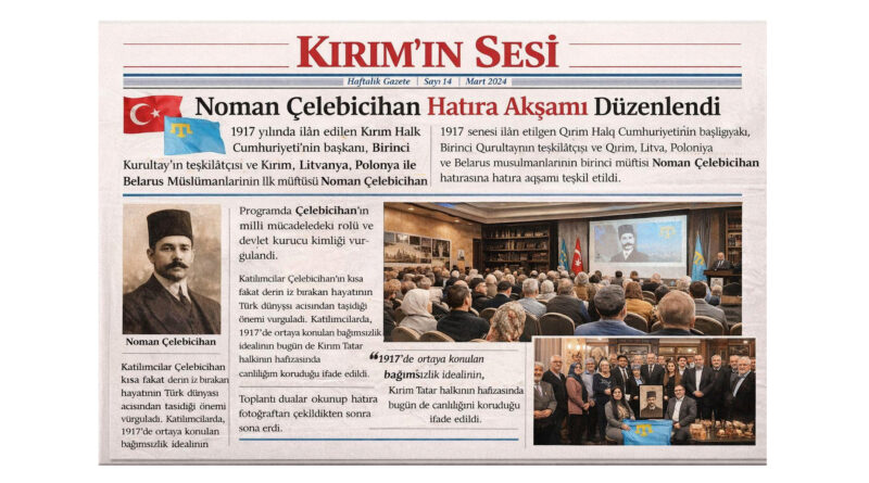 noman çelebicihan - kırımınsesi gazetesi