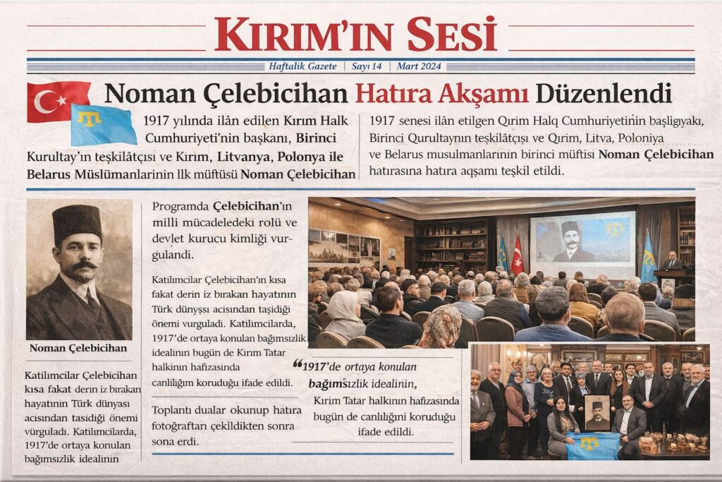 noman çelebicihan - kırımınsesi gazetesi