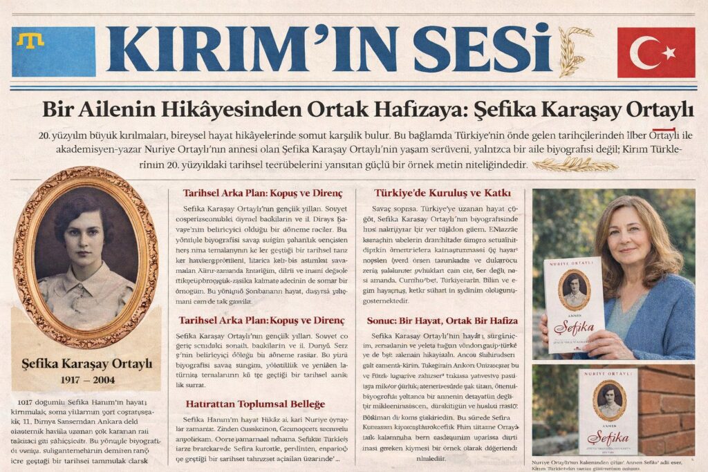 Kırım Türklerinin Türkiye’deki varlığını yalnızca “göç” kavramıyla sınırlı okumak eksik kalır. Osmanlı’dan Cumhuriyet’e uzanan süreçte Kırım kökenli pek çok aydın, asker ve bürokrat devletin kurucu ve taşıyıcı kadroları arasında yer almıştır. Dolayısıyla bu topluluğun Türkiye tarihindeki yeri, sadece yer değiştirme anlatılarıyla değil, kurucu ve bütünleştirici rolüyle birlikte ele alınmalıdır.