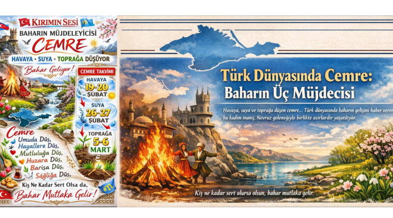Türk Dünyasında Cemre Baharın Üç Müjdecisi: Baharın Isınan Nefesi