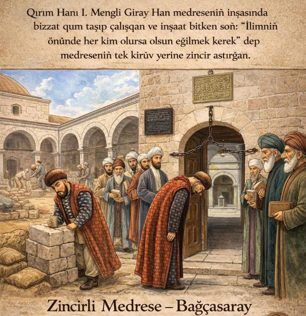 Qırım Muhtar Cumhuriyeti Meclisiniñ heç bir zaruret yoqken alğan “Zincirli Medrese’ni Qırım Kiliseler Birligine tahsis etüv” qararı Qırım boyunca büyük gerginlik doğurğan ve Qırım Tatarlarınıñ sert itirazları qarşısında Meclis bu haksız qararından vazgeçmek zorunda qalğan. Lâkin kelicekte buna benzer meselelerniñ yaşanmayacağını aytmaq şimdilik pek qıyındır.