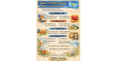 Bu çalışmada, insan hayatının temel değerleri üzerine dört ana başlık ele alınır: Ten ve Yürek, Mal ve İman, Dost ve Söz, Ruh ve Zaman. Her başlığın altında, Qırım Tatar halkının yüzyıllardır aktardığı atasözleri sunulmaktadır. Bu sözler, hem bireysel gelişimi hem de toplumsal ilişkileri yönlendiren evrensel mesajlar taşır.