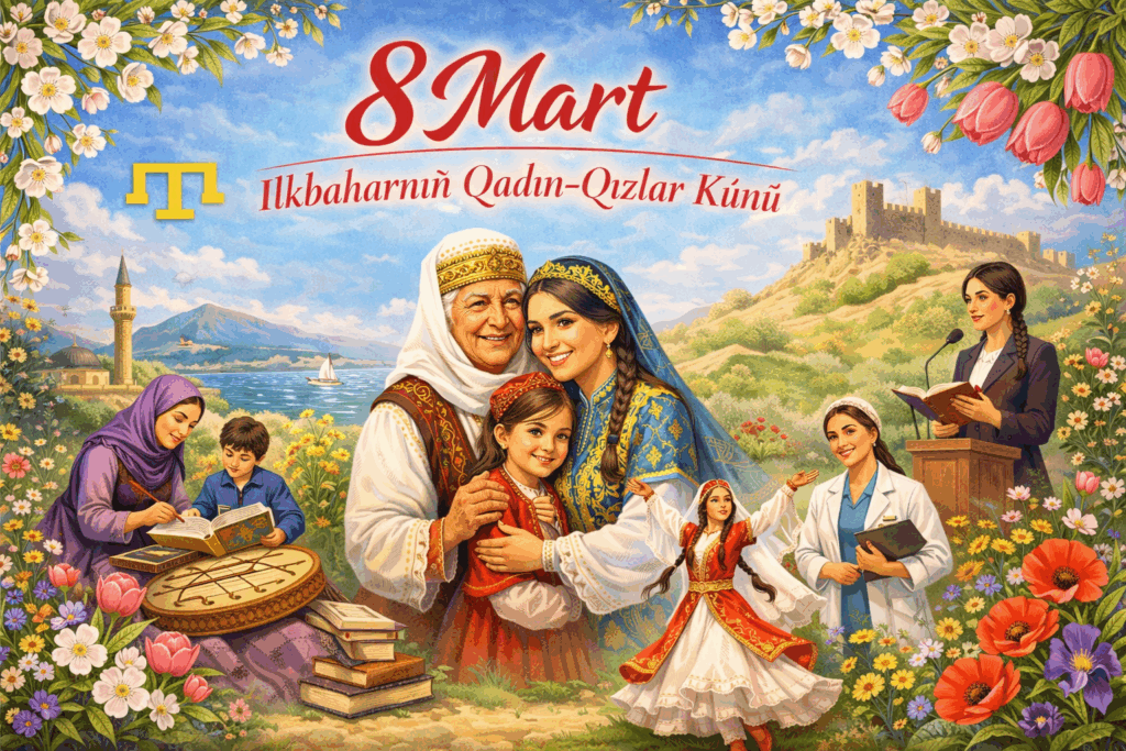 Kırım Tatar ananesinde de qadın-qızlar aile ve cemiyetniñ diregi sayılır. Ana, bacı, eş ve qız olaraq olar nesillerni terbiye ete, tilni, ananelerni ve millet ruhunı yaşata.