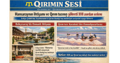 Evliya Çelebi’niñ tasvirlerinde Bahçesaray Hansaray, yalnız bir saray degil, belki de Qırım Hanlığı’nıñ ruhunu aksettiren bir medeniyet merkezidir. Saraynıñ avluları, şırıl şırıl aqqan çeşmeleri, ince işlenmiş nakışları ve divanhanesi, İslâm mimarisiniñ Qırım’daki zarif tecellisini kösterir. Bu tasvirler, hanlıqnıñ Osmanlı medeniyeti ile olan derin bağlarını da açıqça ortağa qoya.