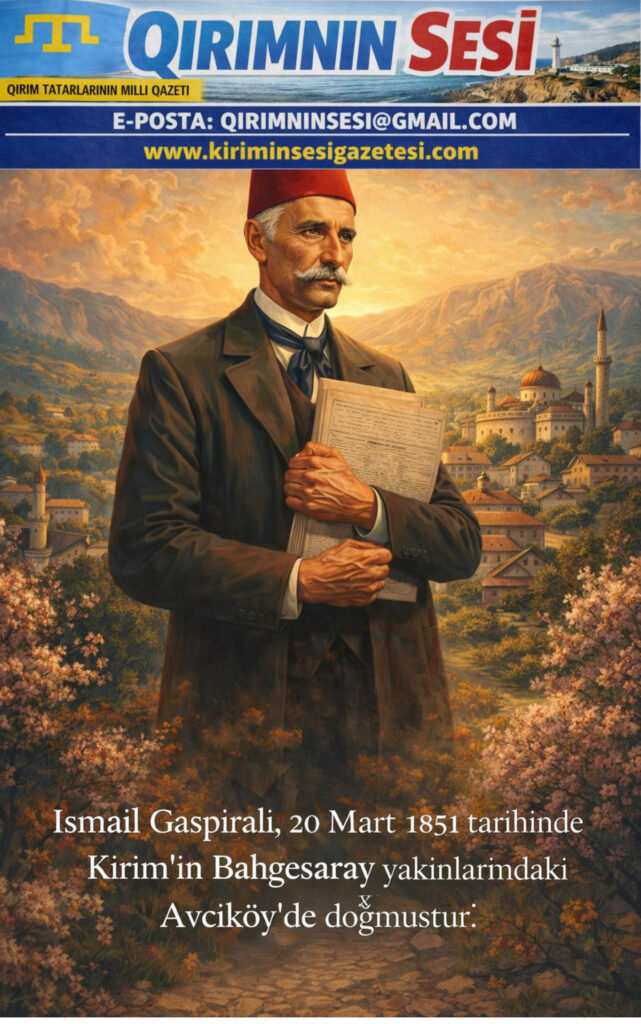 İsmail Bey Gaspıralı , 20 Mart 1851 - 24 Eylül 1914, Kırım Tatarı fikir adamı, eğitimci ve yazar-yayıncı.