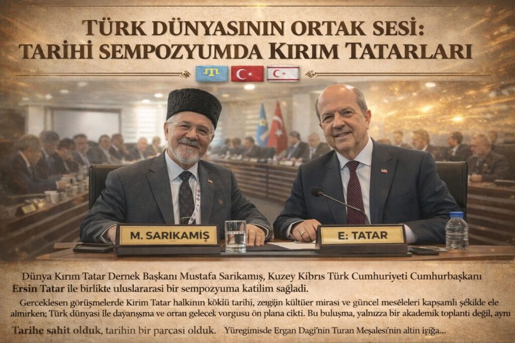 Sempozyumda Kırım Tatar halkını temsilen Dünya Kırım Tatar Dernek Başkanı Mustafa Sarıkamış yer aldı. Sarıkamış, Kırım’ın tarihi, Kırım Tatarlarının kültürel mirası ve karşı karşıya kaldıkları güncel meseleler üzerine kapsamlı bir sunum gerçekleştirerek, Kırım Tatar davasını uluslararası akademik ve kültürel çevrelere aktardı.