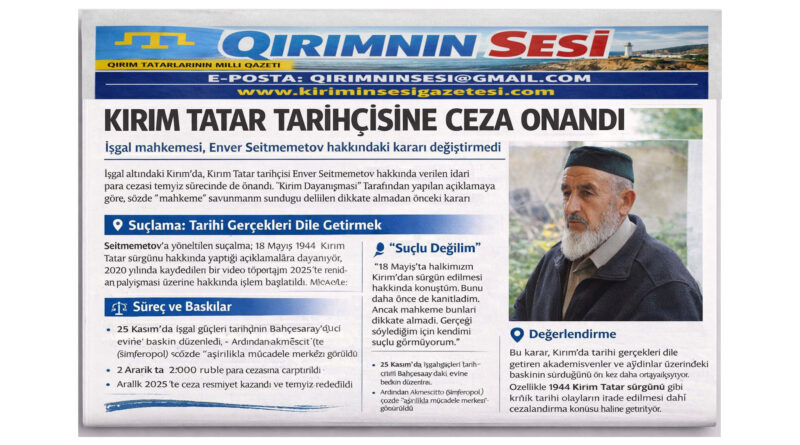 Kırım Tatar tarihçisi Enver Seitmemetov