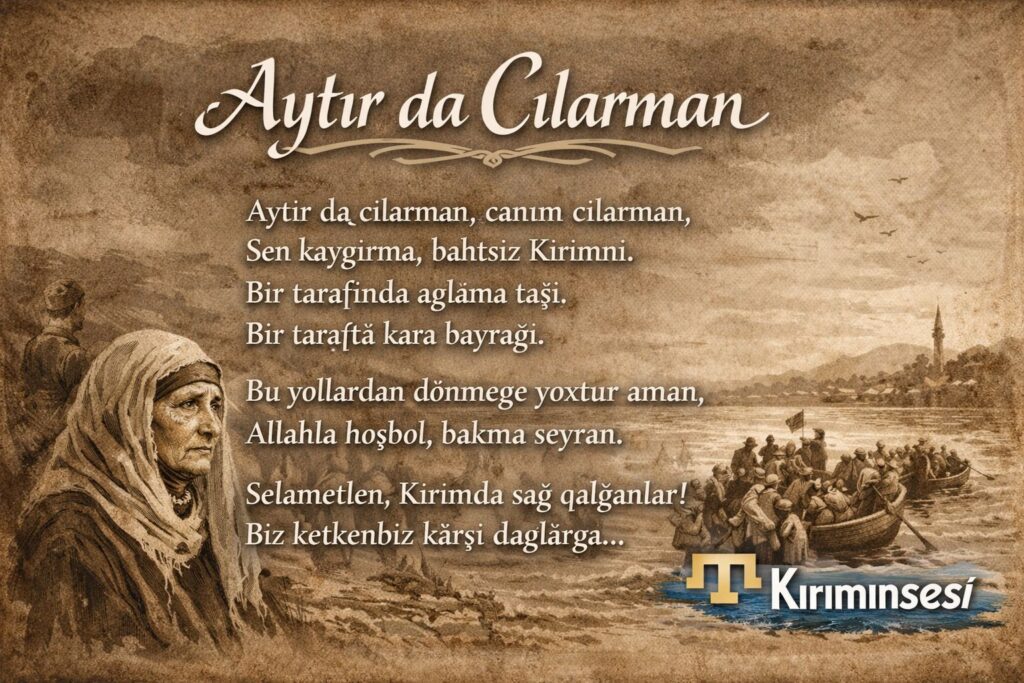 Bu ağıt, Kırım Türklerinin "Ak Topraklar" olarak gördükleri Anadolu'ya göç ederken kalplerinde taşıdıkları o derin sızının sesidir.