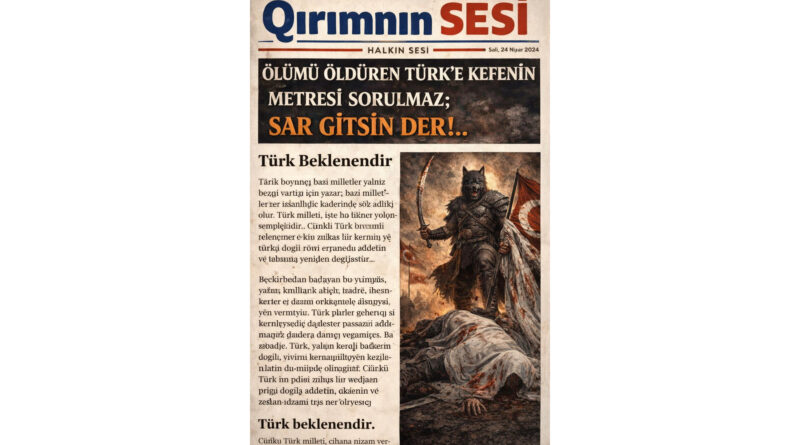 Türk, tarih boyunca yalnızca kendi kaderini değil, dünyanın kaderini de şekillendiren bir millettir. Adaletin sarsıldığı, zulmün arttığı her çağda Türk milleti ortaya çıkmış; nizamı, hakkı ve düzeni yeniden kurmuştur.