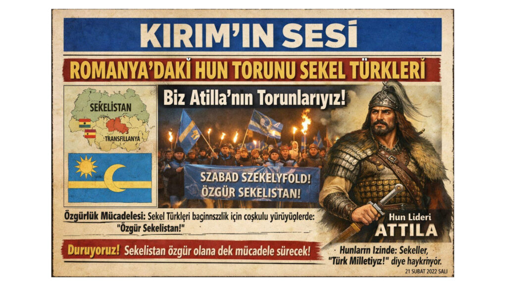 Romanya'daki Sekel Türkleri Biz Atilla'nın Torunlayız