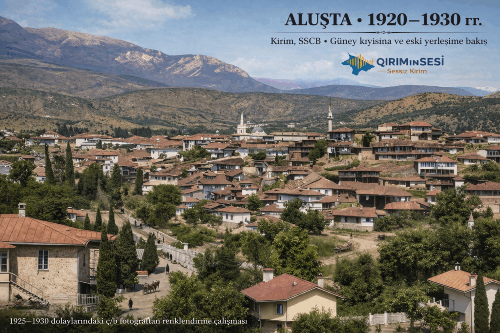 1920–1930 yılları arasında Aluşta, Kırım Tatar halkı için hem kültürel dirilişin hem de siyasi baskıların başlangıcının yaşandığı bir merkez olmuştur. Eğitim, basın ve toplumsal reformlar aracılığıyla önemli kazanımlar elde edilmiş; ancak bu kazanımlar, 1930’larla birlikte yerini sistematik baskılara bırakmıştır. Bu dönem, Kırım Tatar tarihinin anlaşılması açısından kritik bir kırılma noktasıdır.