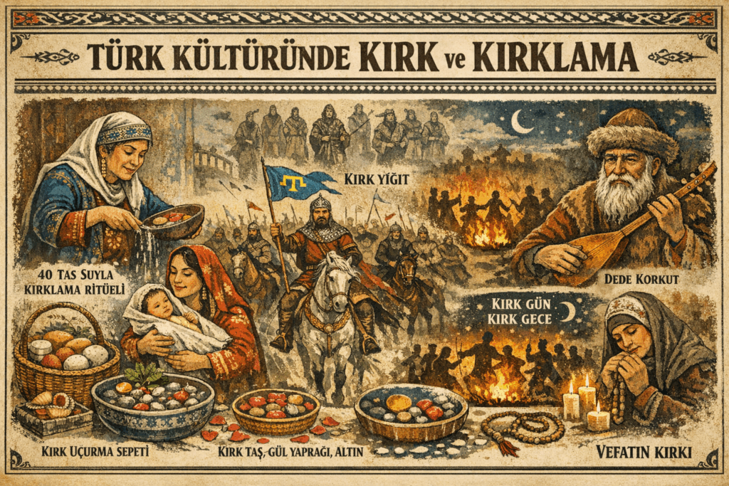 Türk ve Kırım Tatar kültüründe kırklama geleneği (veya kırk uçurma), doğumdan sonraki 40 günlük süreci tamamlayan, hem anneyi hem de bebeği kötü ruhlardan arındırmayı ve sosyal hayata dahil etmeyi amaçlayan kadim bir ritüeldir. 