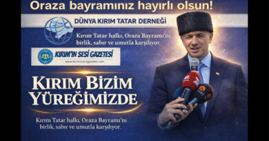 Dünya Qırımtatar Dernegi ve Qırımnın Sesi, Qırımtatar halqınıñ ve Türk-İslâm âleminiñ Qraza bayramlarını hayırlay