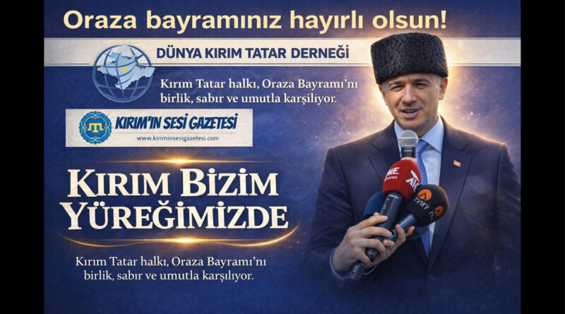 Dünya Qırımtatar Dernegi ve Qırımnın Sesi, Qırımtatar halqınıñ ve Türk-İslâm âleminiñ Qraza bayramlarını hayırlay