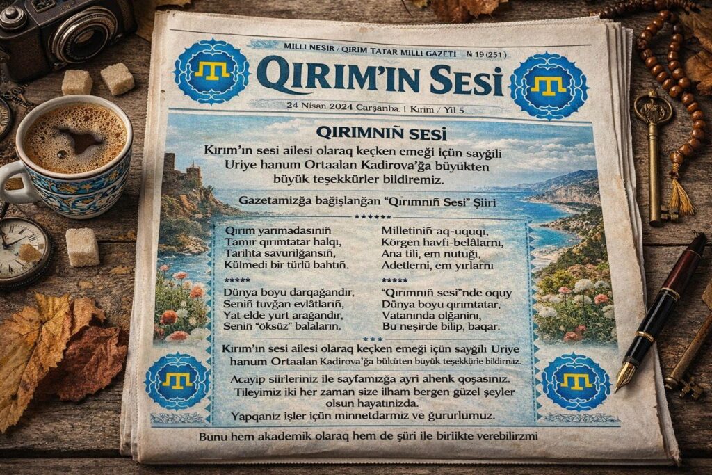 Qırımnıñ Sesi yañğıra beresiñ. Yürekler Qırımda, sözümüz hakta olsun.