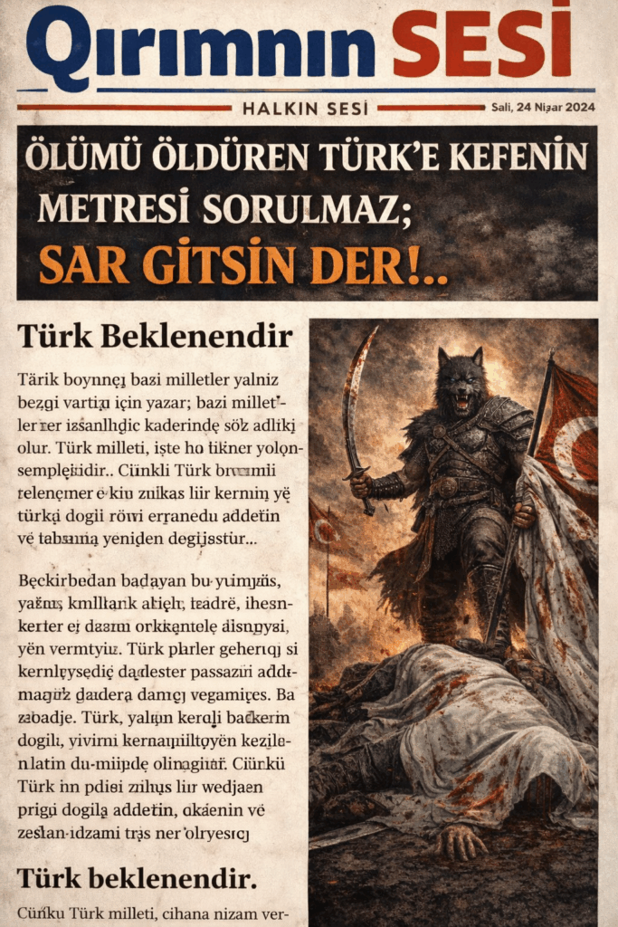 Türk, tarih boyunca yalnızca kendi kaderini değil, dünyanın kaderini de şekillendiren bir millettir.
Adaletin sarsıldığı, zulmün arttığı her çağda Türk milleti ortaya çıkmış; nizamı, hakkı ve düzeni yeniden kurmuştur.