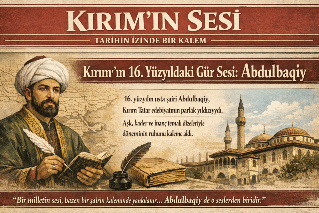Abdülbaki'nin eserlerinde hem Kırım’ın yerel dokusunu hem de dönemin İstanbul merkezli yüksek edebiyat kültürünü bir arada görmek mümkündür. İ