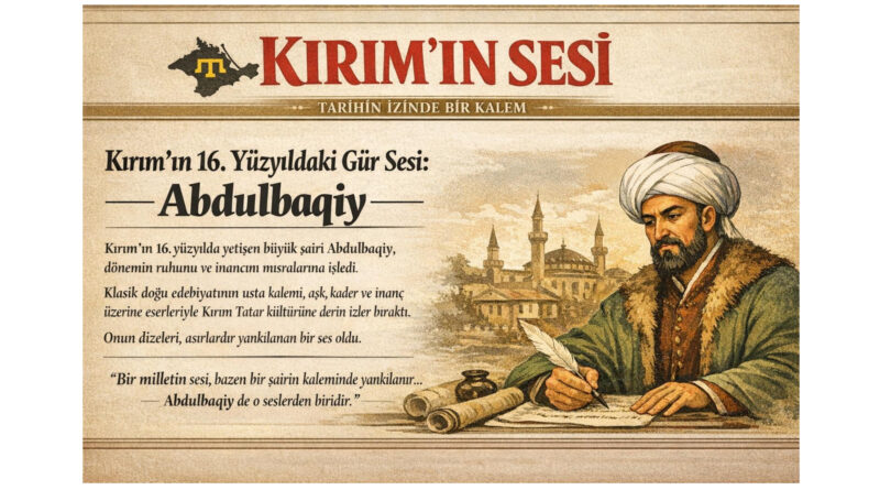 Abdulbaqiy XVI-ncı asır. Şair Qırım