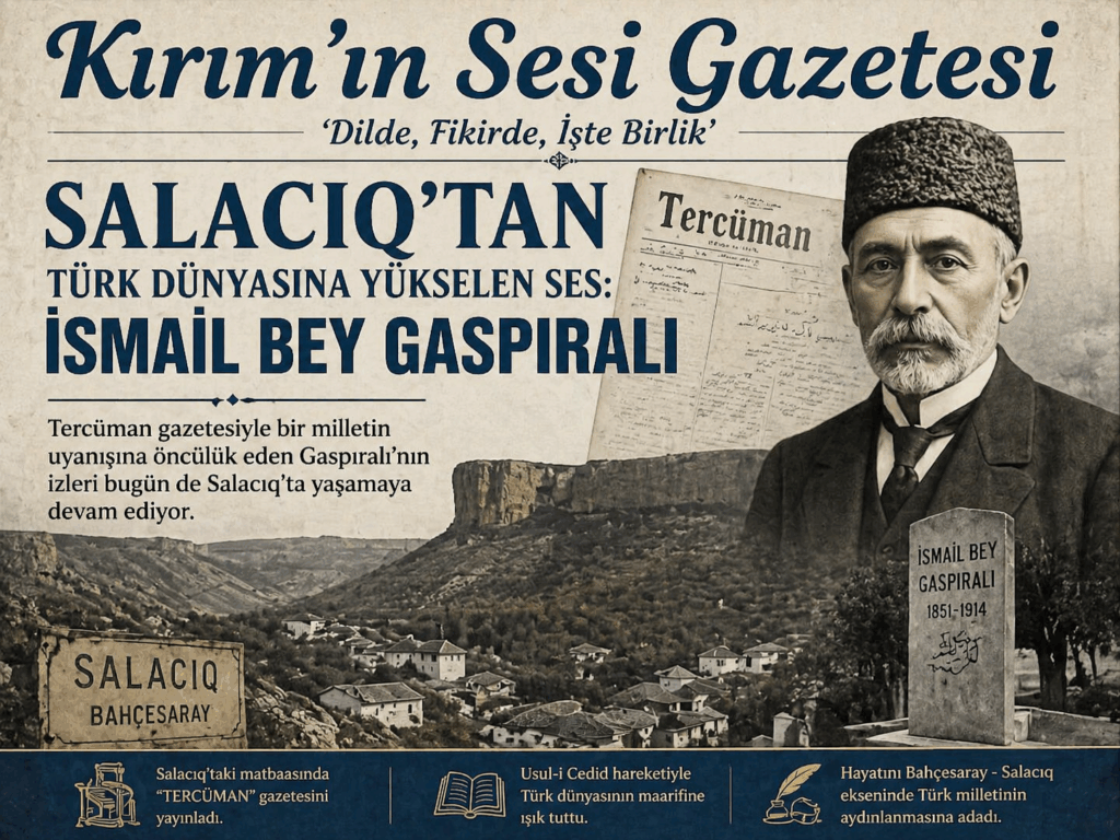 İsmail Bey Gaspıralı, Usul-i Cedid Türk dünyasını aydınlatan Tercüman"gazetesinin matbaası, hayatının büyük bölümünü Salacık ta geçirmiş ve salacıkta defnedilmiştir.
