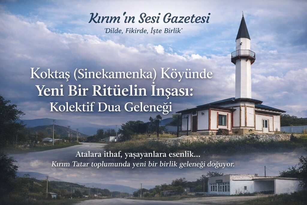 Koktaş köyünde başlatılan yıllık ortak dua geleneği, yalnızca bir ibadet pratiği değil; aynı zamanda Kırım Tatar toplumunun tarihsel sürekliliğini, kolektif hafızasını ve toplumsal dayanışmasını yeniden üreten bir kültürel formdur.